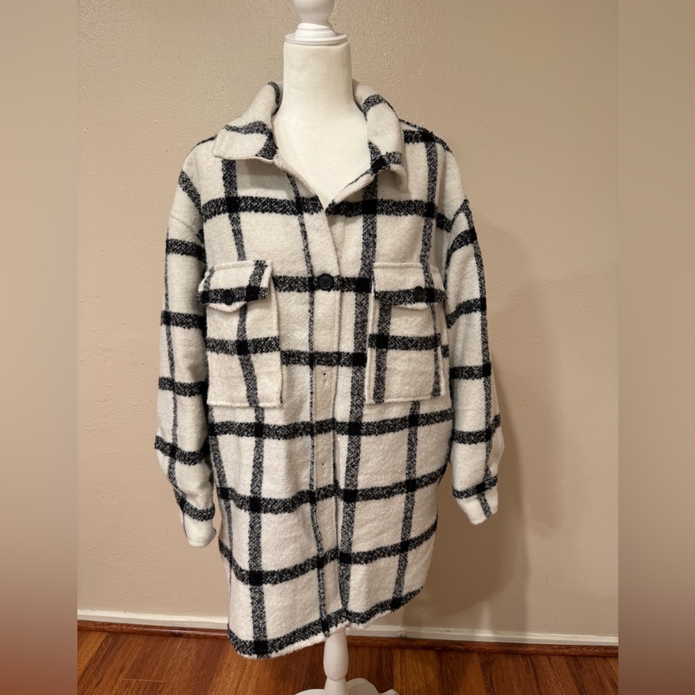 Sanctuary Plaid Women's Shacket XL